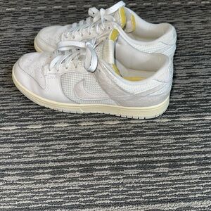 Nike White and Yellow Athletic Shoes